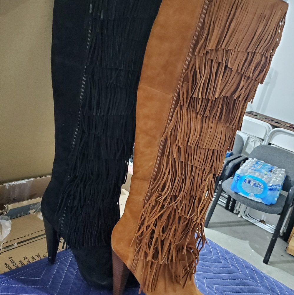 Steve Madden Fringe Boots